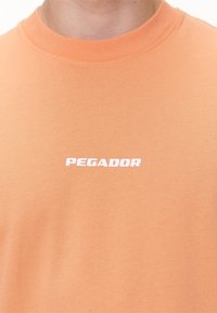 Pegador COLNE LOGO TEE - Marškinėliai su spaudiniu - washed apricot