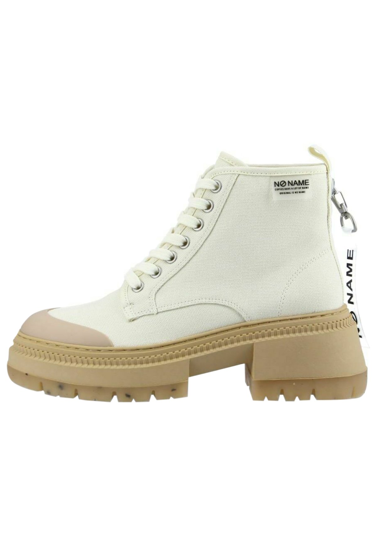 No Name Enkellaarsjes met plateauzool - beige - Zalando.be
