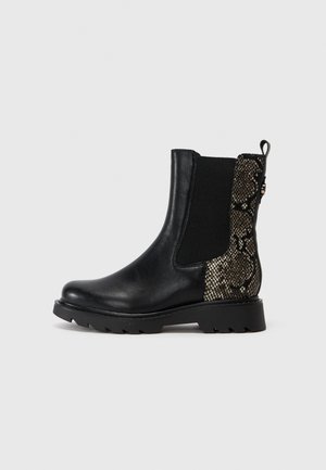 Tamaris Klasické členkové čižmy - black/snake