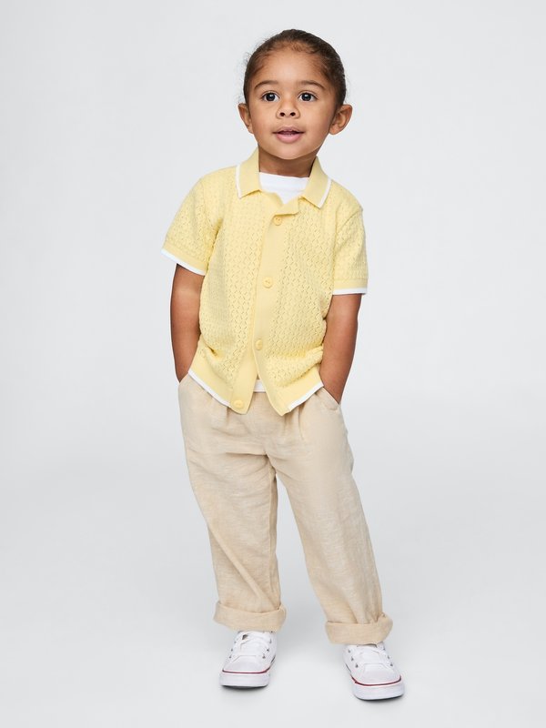 BOTTOM TODDLER BOY - Trousers - oatmeal