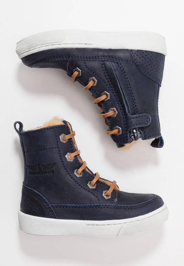 VULCAN - Lace-up ankle boots - marine