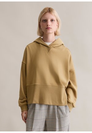 RELAXED MIT BREITEM BUND - Hoodie - chestnut chocolate