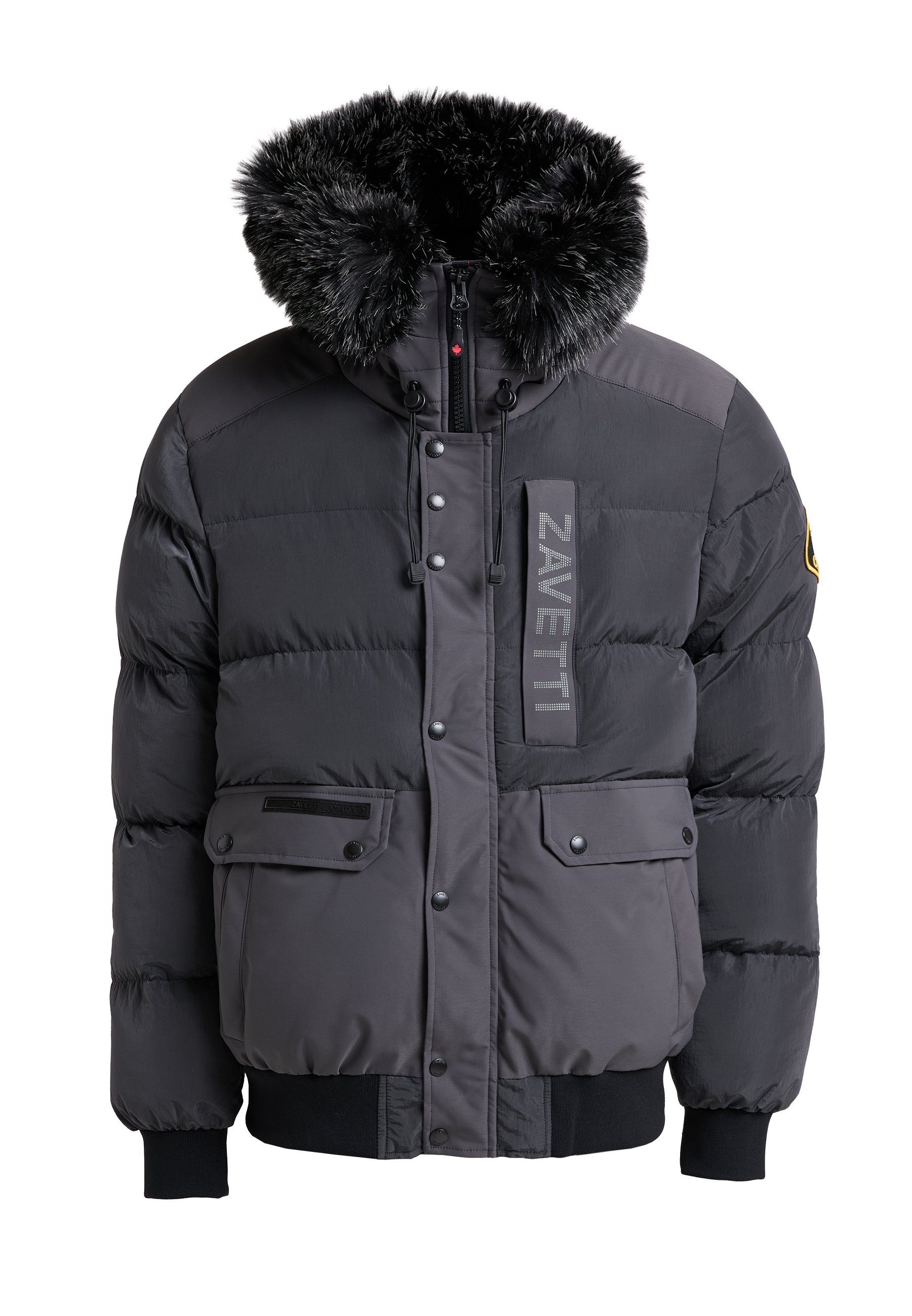 Asphalt Zavetti Zavetti Canada Oshawa Puffer Parka Jacket Grey