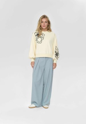 FLOWER  - Športni pulover - shortbread