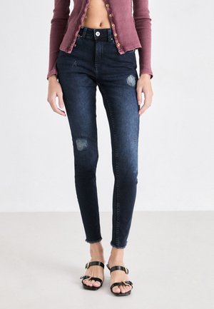 ONLY ONLRUSH - Jeans Skinny Fit - blue black denim