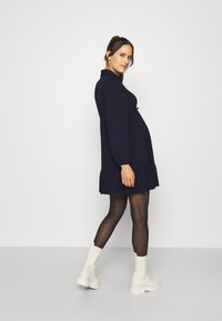 ONLY MATERNITY OLMLIA SHORT DRESS - Tričkové šaty - evening blue