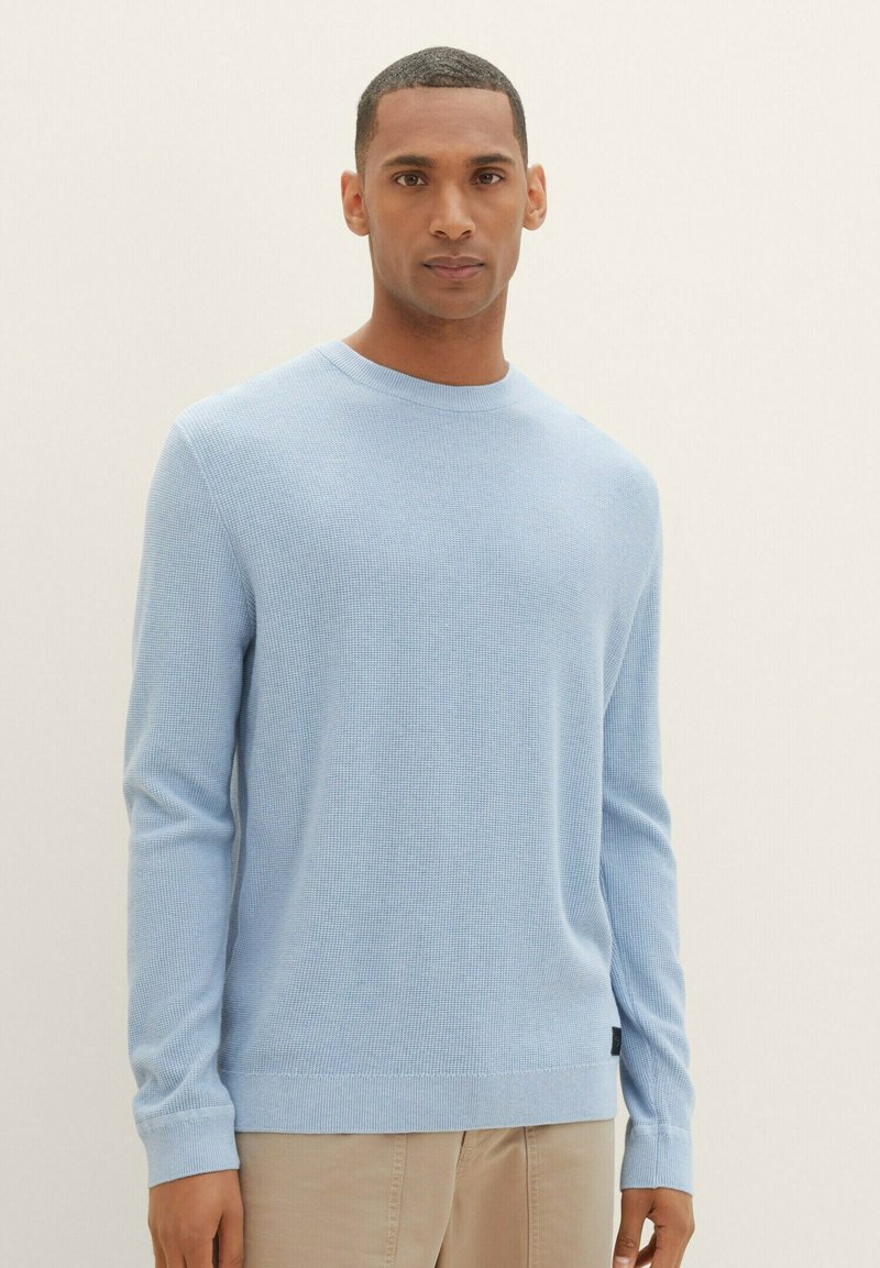 TOM TAILOR Trui - daylight blue melange/lichtblauw TOM TAILOR Trui - daylight blue melange/lichtblauw