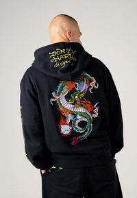 Ed Hardy - Mikina na zip - black Miniatura obrázku 1