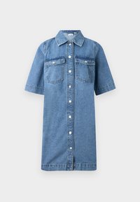VMFENJA 2/4 SHORT - Τζιν φόρεμα - medium blue denim