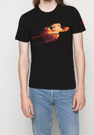 T-shirt con stampa - black