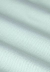 Tissu vert menthe clair avec une texture côtelée subtile, présentant des plis lisses et reflétant une lumière douce. Aucun motif ni accent visible.