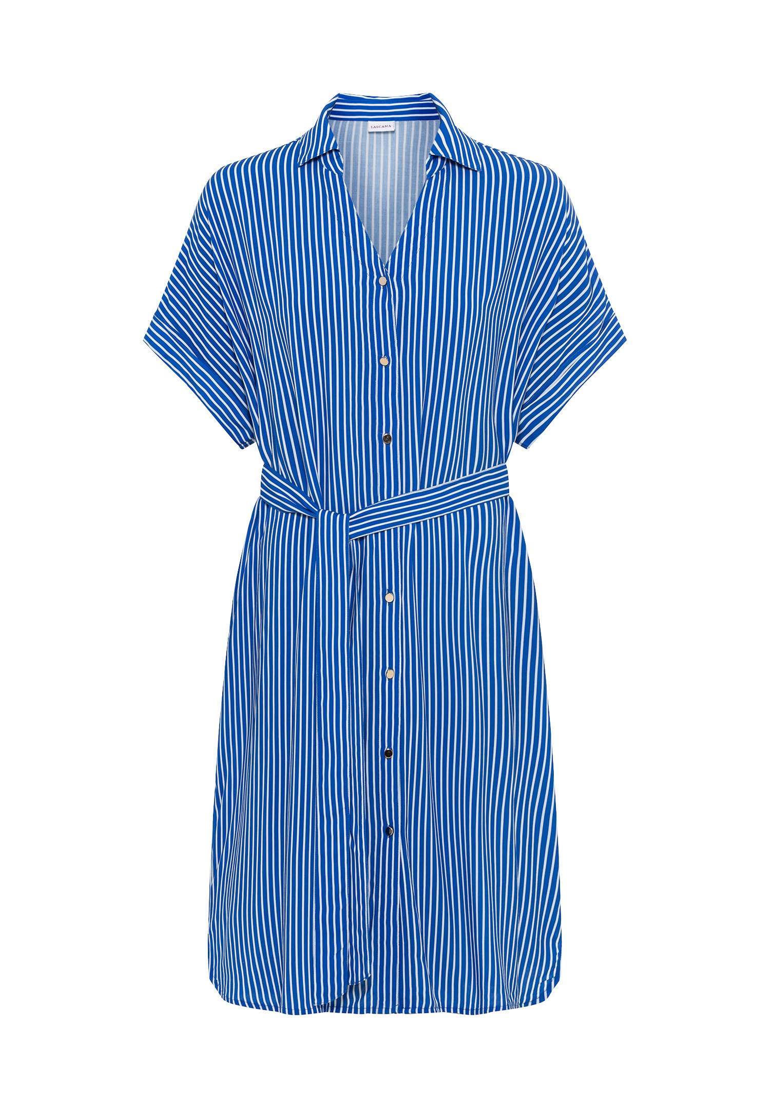 LASCANA Robe chemise blau-weiß gestreift/bleu