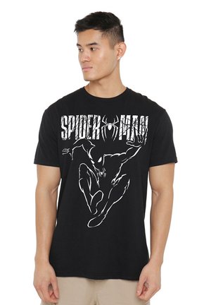 Marvel, SPIDERMAN BRAND NEW DAY SILHOUETTE PARKER - Print T-shirt - black