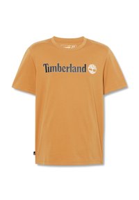 LINEAR LOGO - Print T-shirt - wheat boot