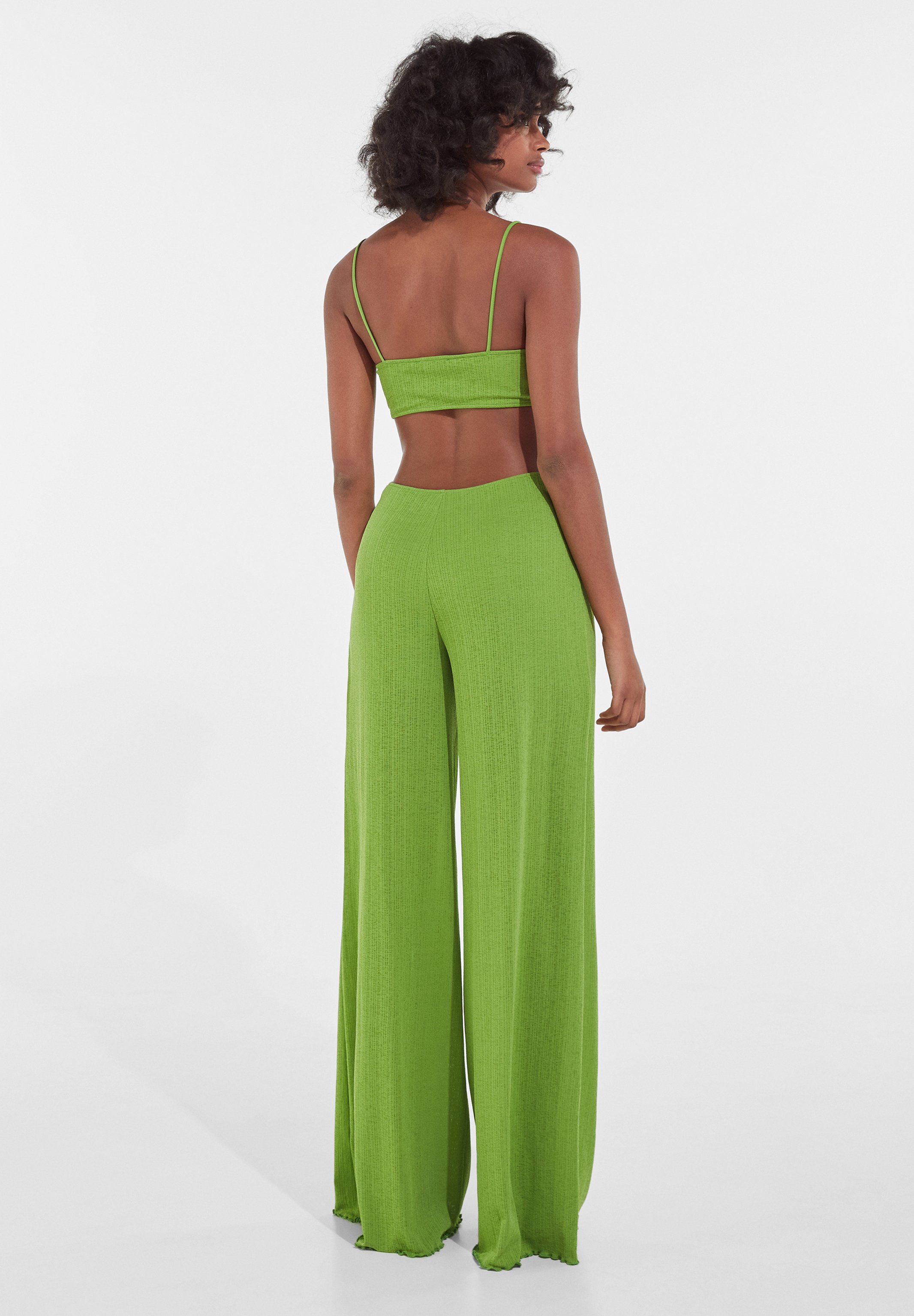 Bershka Tuta jumpsuit - green/verde - Zalando