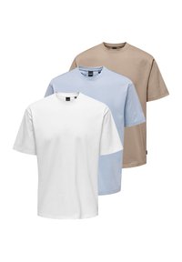Unausgewählt, weiß hellblau taupe