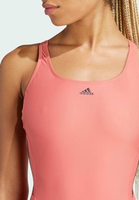 adidas Performance MID 3-STRIPES - Badeanzug - preloved scarlet   legend ink