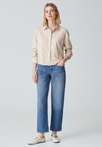 OPUS FONTEGA - Button-down blouse - macadamia
