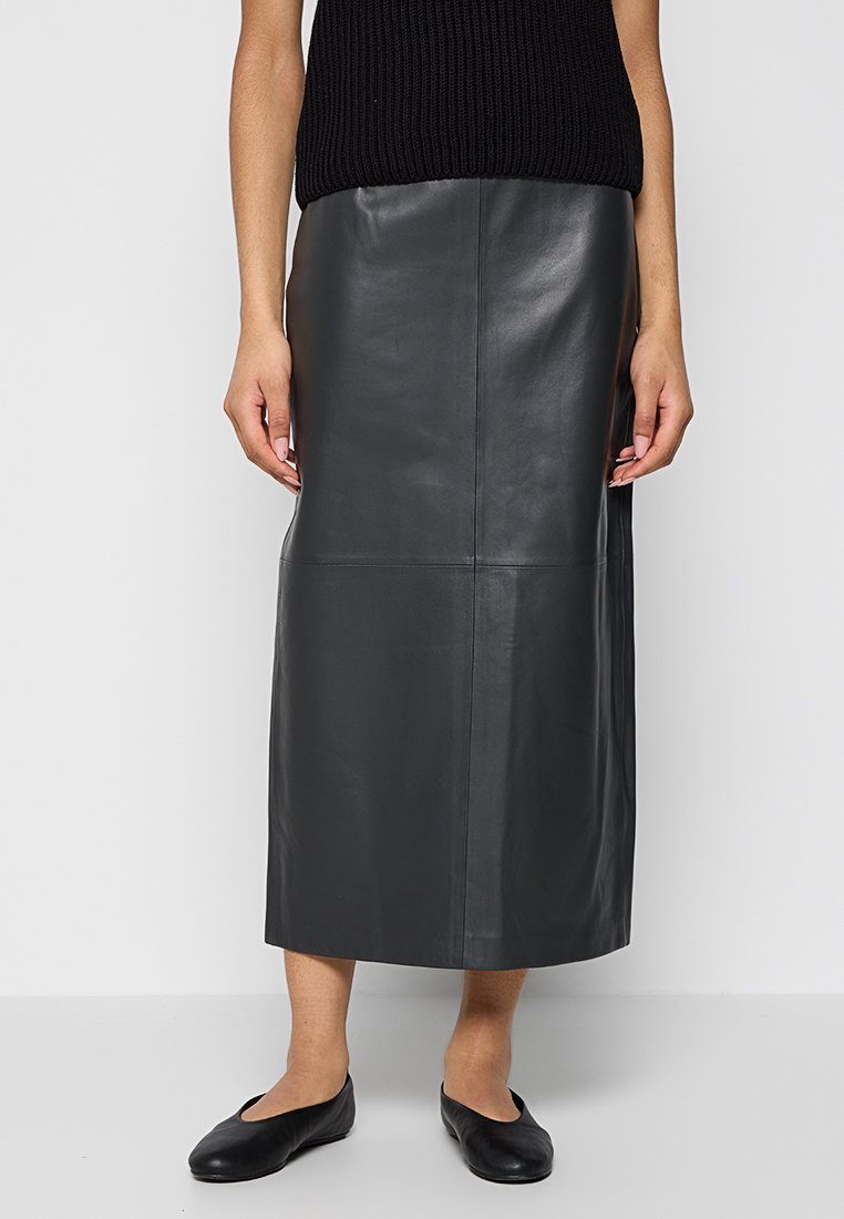 closed Leren rok donkergrijs closed Leren rok donkergrijs