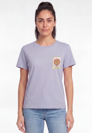 watapparel, TAROT THE PIZZA - T-shirt imprimé - lavender