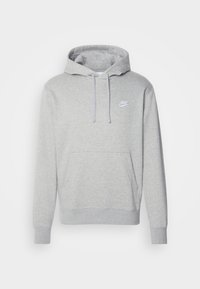 CLUB HOODIE - Sweatshirt - grey heather/matte silver/white