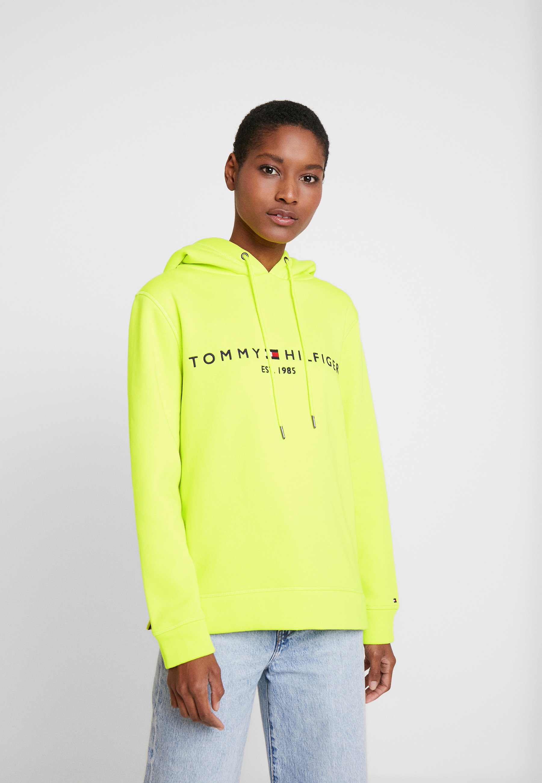 hilfiger yellow hoodie