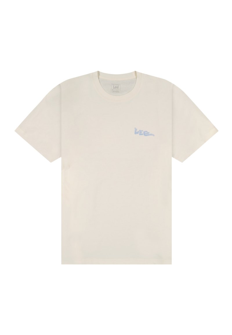Lee T-shirt print crème