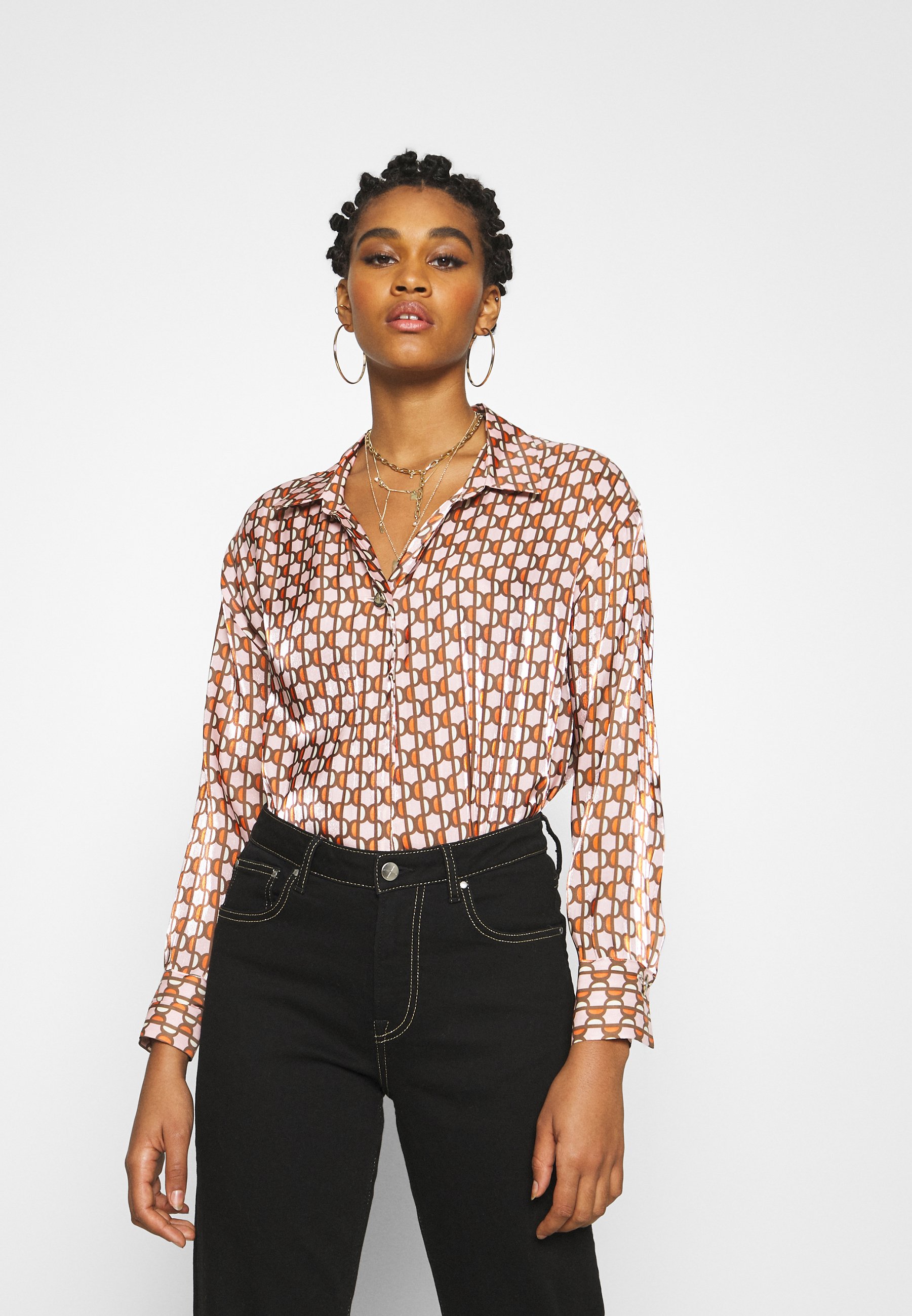 River Island Blouse - brown geo/brown 