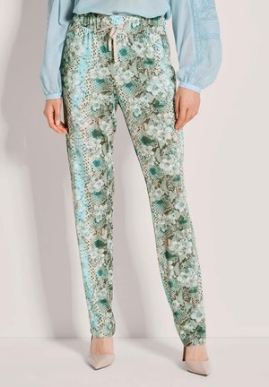 Stoffhose - sky blue/wool white/multicolour