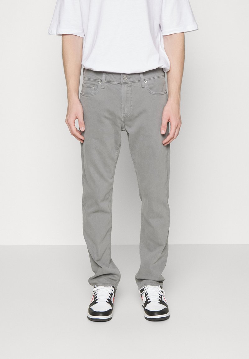 Hollister Co. OVERDYE Slim fit jeans grey/grijs denim/greydenim