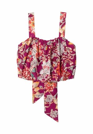THE-ARE, TOP CORTO DE TIRANTES DE MUJER - Blusa - buganvilla