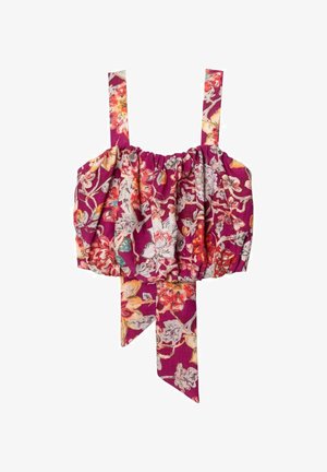 THE-ARE, TOP CORTO DE TIRANTES DE MUJER - Blusa - buganvilla