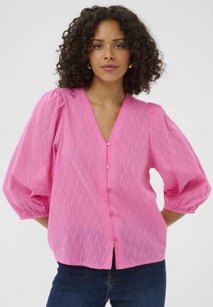 KAGABRIELA V-NECK SHIRT - Blúz - pink power