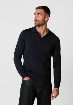 PROFUOMO, PROFUOMO POLO LONG SLEEVE - Polo - navy