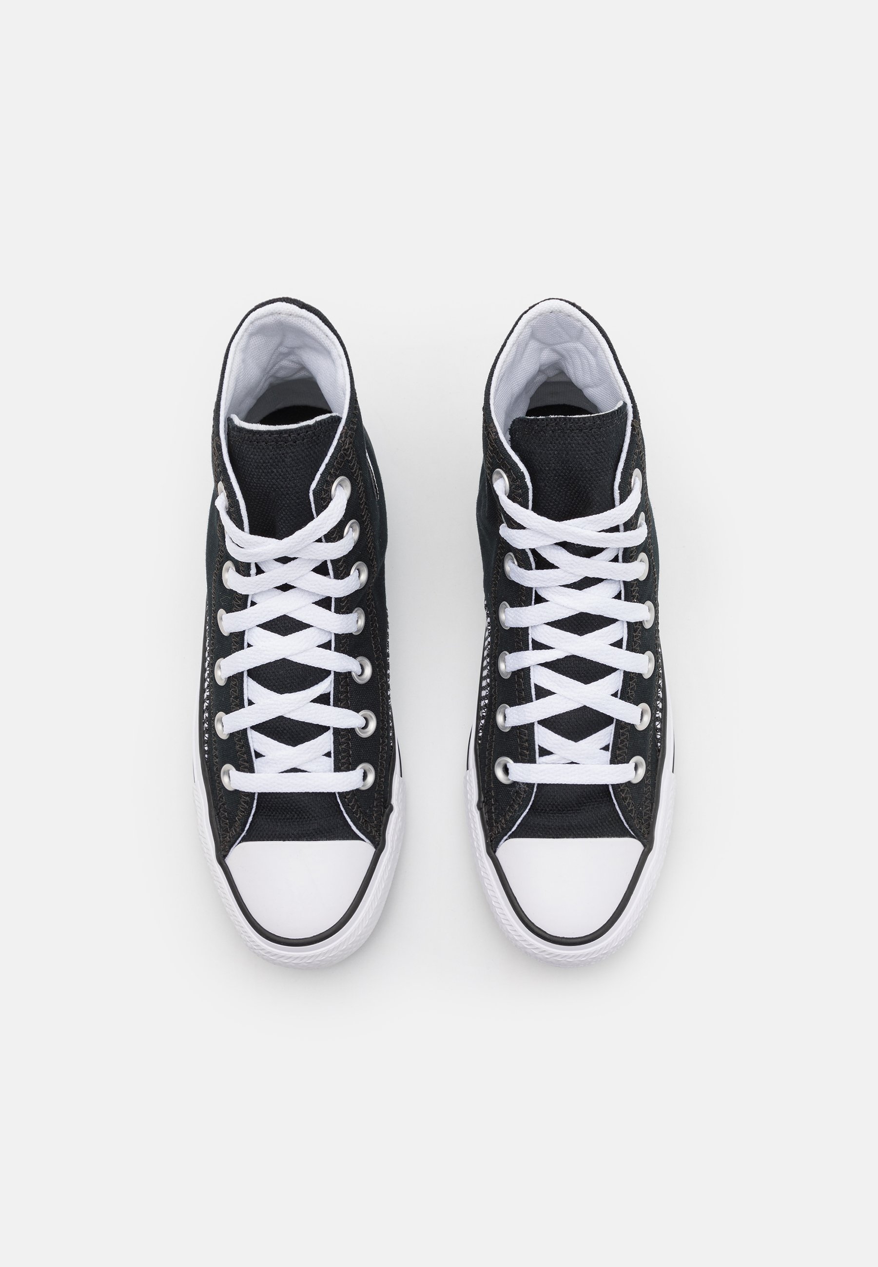 white with black stripe converse
