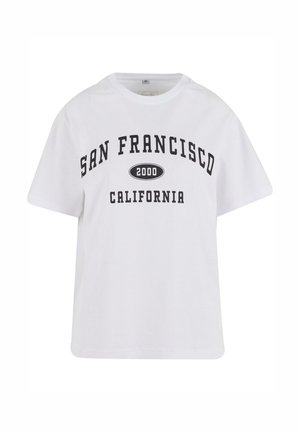 Mister Tee, SAN FRANCISCO CITY WORDING - Camiseta estampada - white