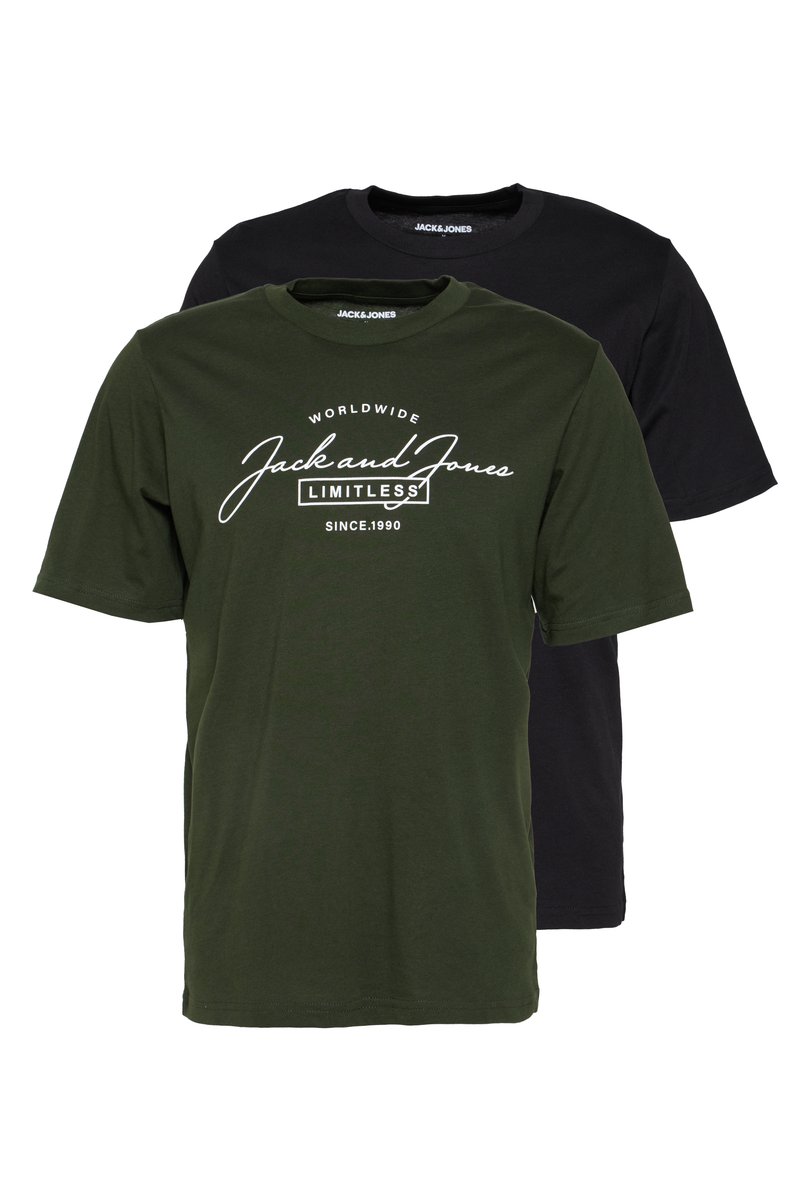 jack & jones T-shirt print zwart
