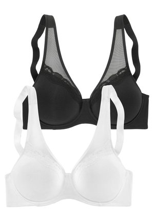 PETITE FLEUR BY LASCANA MINIMIZER PACK 2 - Underwired bra - weiß schwarz