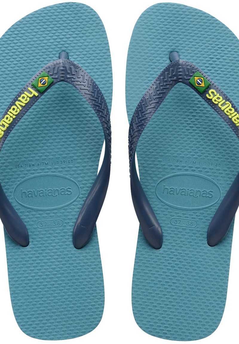 Damen Zehentrenner | Havaianas BRASIL LOGO UNISEX Bade-Zehentrenner nautical blue/blau - SQ63582 Damen Zehentrenner | Havaianas BRASIL LOGO UNISEX Bade-Zehentrenner nautical blue/blau - SQ63582