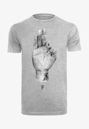FMS SIGN - Nyomott mintás póló - heather grey