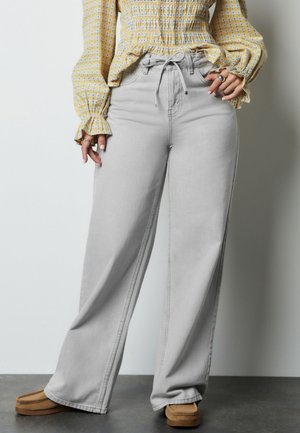 Next JOGGERS WAIST - Wide leg - grey denim