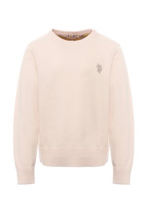 MAGLIA GIROCOLLO CON LOGO - Maglione - rosa