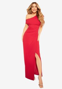 Lipsy OFF THE SHOULDER  - Maxi šaty - red