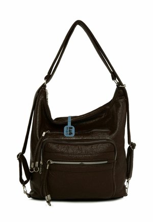 SLOUCHY SHOULDER  WITH FIVE COMPARTMENTS - Bolso de mano - brown