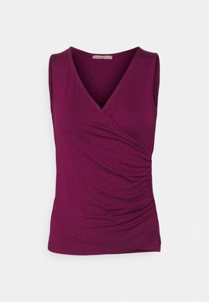 Top - dark red