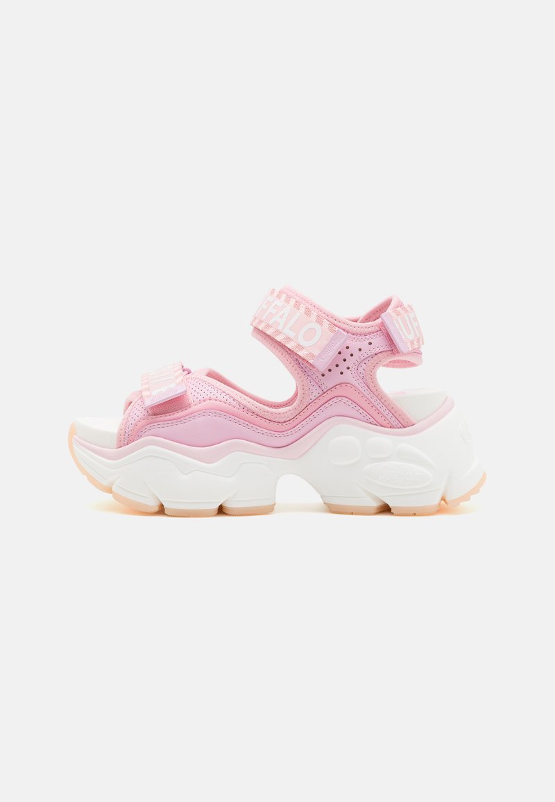 Buffalo - BINARY - Sandalen met plateauzool - pink, Vergroten