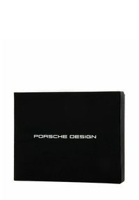 Black rectangular box with "Porsche Design" printed in white, centered on the front face against a white background.