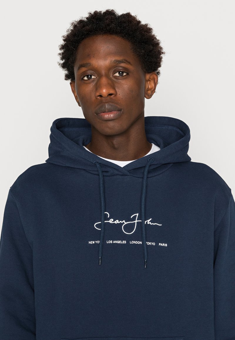 dark navy essentials hoodie
