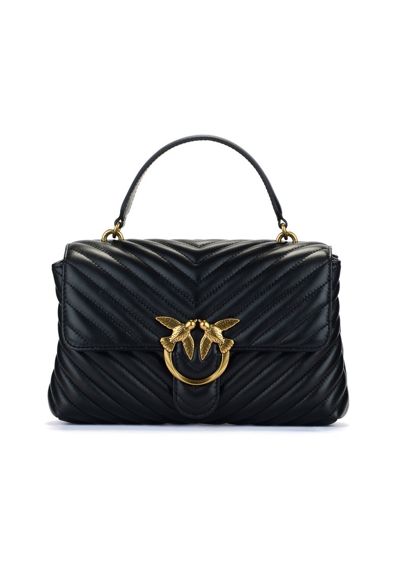 Pinko borsa Love Lady Puff Classic chevron nero oro
