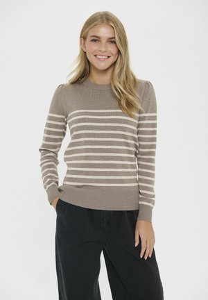 MILA STRIPED - Pullover - atmos gray morn stripe